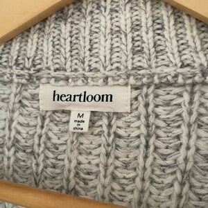 Heartloom Light Gray Cable Knit Sweater